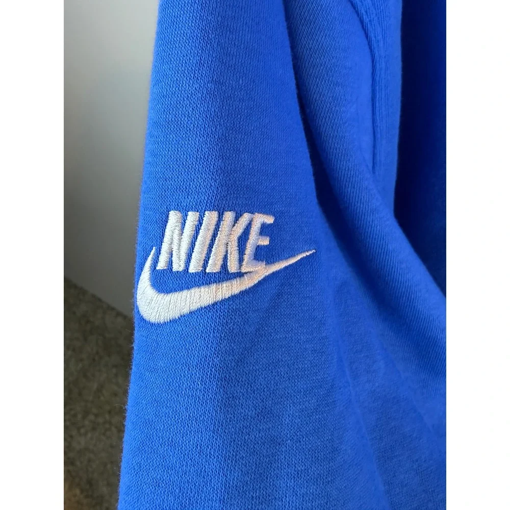 Detroit Lions Nike Full Zip Hoodie Women Medium Blue NFL Oversized Sweatshirt